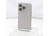 〔中古品〕 iPhone15 Pro 128GB ナチュラルチタニウム MTU93J／A SIMフリー ［6.1インチ有機EL／Apple A17 Pro］
