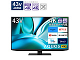 kWil ter AQUOS(ANIX)  4T-C43FN2 m43V^ /BluetoothΉ /4KΉ /BSECS 4K`[i[ /YouTubeΉn