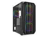 PCケース [ATX /Micro ATX /Mini-ITX] AK5M RGB(メッシュ メタル) ブラック SHA-AK5M-RGB-BK