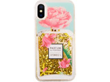 �y�݌Ɍ���z Liquid Case for Apple iPhone X/XS - Perfume Rose Ornaments�@15209