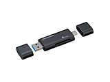 GH-CRACA-BK USB Type-C+USB Type A �R���p�N�g �J�[�h���[�_/���C�^   �mUSB3.0/2.0/1.1 /�X�}�z�E�^�u���b�g�Ή��n