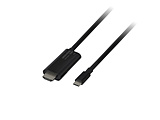 USB-C �� HDMI�{USB-C���X(���d�p PD75W�Ή�)�P�[�u�� [�f�� /2.0m /4K]   GH-HALTC2-BK �mUSB-C �� HDMI /4K�n