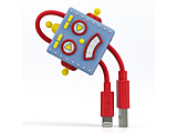 TUNEWEAR CableArt ロボット Lightningケーブル 18cm (MFi取得) ブルー TUN-OT-000025c [18cm] 【864】