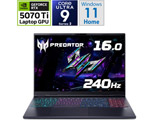 PHN16S-71-H96Z57T/E Q[~Om[gp\R Predator Helios Neo 16S AI(RTX 5070 Ti) ArTubN