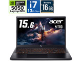 ANV15-52-N76Y55/E �Q�[�~���O�m�[�g�p�\�R�� Nitro(RTX 5050) �I�u�V�f�B�A���u���b�N �m15.6�^ /Windows11 Home /intel Core i7 /�������F16GB /SSD�F512GB /�p��ŃL�[�{�[�h /2025�N09�����f���n