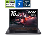 ANV15-52-F76Z45 �Q�[�~���O�m�[�g�p�\�R�� Nitro V 15(RTX 4050) �I�u�V�f�B�A���u���b�N �m15.6�^ /Windows11 Home /intel Core 7 /�������F16GB /SSD�F1TB /Office�\�t�g�Ȃ� /���{��ŃL�[�{�[�h�n