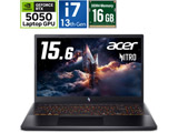 ANV15-52-F76Y55 �Q�[�~���O�m�[�g�p�\�R�� Nitro V 15(RTX 5050) �I�u�V�f�B�A���u���b�N �m15.6�^ /Windows11 Home /intel Core i7 /�������F16GB /SSD�F512GB /���{��ŃL�[�{�[�h�n