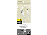 USB-A �� USB-C�P�[�u�� [�[�d /�]�� /1.0m /3A /USB2.0]  �z���C�g TH360CA10W �mUSB-A �� USB-C�n