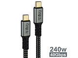 USB-C �� USB-C�P�[�u�� [�f�� /�[�d /�]�� /1.0m /8K /PD240W /USB4(40Gbps)]   JTU4S240-CC