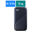 WDBAGF0010BBL-JESN 外付けSSD USB-C＋USB-A接続 My Passport SSD 2020 Hi-Speed ブルー ［ポータブル型 /1TB］