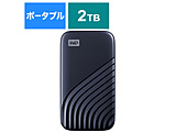 WDBAGF0020BBL-JESN 外付けSSD USB-C＋USB-A接続 My Passport SSD 2020 Hi-Speed ブルー ［ポータブル型 /2TB］