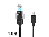 USB-C �� USB-C�P�[�u�� [�[�d /�]�� /1.0m /PD100W /USB2.0] �}�O�l�b�g�E����/180°��] �u���b�N FUSB-CCALM511BK �mUSB-C �� USB-C�n