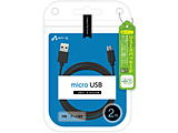 �y+ECO�zmicroUSB�P�[�u���i�[�d�E�f�[�^�]���j2M BK  �u���b�N UKJE2A2MBK