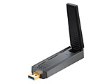 GUAX18 無線LAN子機 AX1800 WiFi USB アダプター ブラック ［Wi-Fi 6(ax)］