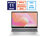 笔记本电脑HP 15-fd0000天然银88U18PA-AAAB[15.6型/Windows11 Home/intel N100/存储器:8GB/SSD:256GB/Office HomeandBusiness/日本語版键盘/2024一年4月型号]