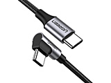 UGREEN USB-C (オス) To USB-C (オス) 3A 急速充電ケーブル (L字型タイプ) 3m   80714