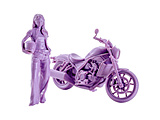 1/20 PLAMAX MF-101 Rider�fs portrait Honda Rebel 1100  ���x���_�[