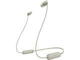 SONY(ソニー) ブルートゥースイヤホン カナル型  ベージュ WI-C100 CZ ［防滴＆ネックバンド /Bluetooth］