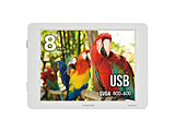USB-A�ڑ� PC���j�^�[ plus one �O���C�b�V���z���C�g LCD-8000U2WV2 �m8.0�^ /SVGA(800×600�j /���C�h /60Hz�n �y864�z