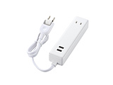 USB^bv USBX×2 AC×2 P[u60cm 2.4A zCg MOT-U09-2206WH y864z