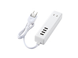USB^bv USBX×4 AC×2 P[u60cm 3.4A zCg MOT-U11-2406WH