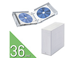 Blu-ray/DVD/CD�Ή� �N���A�P�[�X 36�����[  �N���A CCD-FBB36CR
