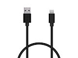 iPhone充电电缆短的闪电电缆0.5m MFi认证[Lightning接头搭载iPhone iPad iPod AirPods对应]黑色黑色MPA-UAL05BK