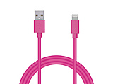 iPhone充电电缆闪电电缆1m MFi认证[Lightning接头搭载iPhone iPad iPod AirPods对应]粉红粉红MPA-UAL10PN[1m]