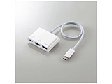 fϊA_v^ [USB-C IXX HDMI /USB-A{USB-CXd /USB Power DeliveryΉ /60W] 4K(iPadOS/Mac/Windows11Ή) zCg DST-C13WH y864z