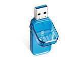 USB存储器(Chrome/iPadOS/iOS/Mac/Windows11对应)蓝色MF-FCU3128GBU[128GB/USB TypeA/USB3.1/盖子式]