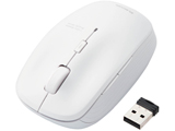 マウス 抗菌(Windows11対応/Mac) ホワイト M-BL21DBSKWH ［BlueLED /無線(ワイヤレス) /5ボタン /USB］