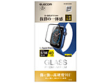 AbvEHb` KX یtB Apple Watch SE ( 2 / 1 ) / Series 6 / 5 / 4 [ 40mm ] tSʕی dx9H  0.33mm wh~ Uh~ GA[X ubN   AW-20SFLGGRBK