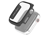 �A�b�v���E�H�b�` �J�o�[ �P�[�X Apple Watch SE ( ��2���� / ��1���� ) / Series 6 / 5 / 4 [ 44mm ] �t���J�o�[ �n�C�u���b�h �����K���X �S�ʕی� �t�� ���� 2�d�\�� ���E����h�~ �u���b�N