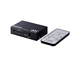 HDMIؑ֊(3|[g) PC Q[@ }`fBXvC ~[O pRt 4K 60Hz(18Gbps)   DH-SW4KP31BK