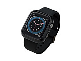 AbvEHb` Jo[ P[X Apple Watch SE ( 2 / 1 ) / Series 6 / 5 / 4 [ 44mm ] op[ n[h ʕی ϏՌ h~ ubN  ubN AW-20MBPPBK