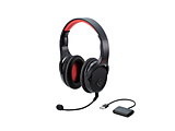 Q[~OwbhZbg CXwbhz HS-GMW70BK  2.4GHz (L3.5mmڑ) }CNt 40mm hCo[ USBA_v^[t ~LT[@\t y PS5 PS4 NintendoSwitch Ή z ubN