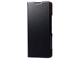 Xperia 10 V ( SO-52D / SOG11 ) �P�[�X �\�t�g���U�[ �J�o�[ �蒠�^ �}�O�l�b�g �t���b�v �Ռ��z�� ���y�� ���^ �X���� �X�^���h�@�\�t UltraSlim �u���b�N  �u���b�N PM-X232PLFUBK