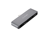 ［USB-C オス→メス HDMI /φ3.5mm / USB-A / USB-C］USB PD対応 60W ドッキングステーション  シルバー DST-C25SV ［USB Power Delivery対応］