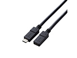 USB-C延长电缆[USB-C秃→手术刀USB-C/充电/转送/0.5m/USB Power Delivery/60W/USB3.2 Gen1](Mac/Windows11对应)黑色USB3-ECC05BK
