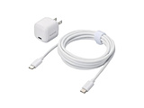 USB Type-C [d PD  20W 1|[g Type C P[u t 2.5m y iPhone iPad Android X}z ^ubg ̑@Ή z ܂肽݃vO  zCg MPA-ACCP7720WH