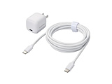 USB Type-C �[�d�� PD PPS 30W 1�|�[�g Type C �P�[�u�� �t�� 2.5m �y MacBook Air iPhone iPad Android �X�}�z �^�u���b�g ���̑��@��Ή� �z �܂肽���݃v���O  �z���C�g MPA-ACCP8230WH