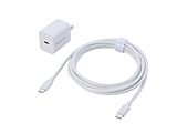 USB Type-C �[�d�� PD 20W 1�|�[�g Type C �P�[�u�� �t�� 2.5m �y iPhone iPad AQUOS OPPO Galaxy Xperia Pixel Android �X�}�z �^�u���b�g �e��Ή� �z �܂肽���݃v���O �z���C�g   MPA-ACCP7220WH �y864�z
