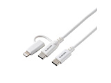 2in1 [dP[u  USB-C to USB-C P[u + Lightning ϊvO  2m PDΉ 60W }[d y ^CvC / CgjO |[g iPhone iPad AirPods Andorid Galaxy Xperia Ή z  zCg y864z