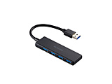 U3H-H040XBK USB-Anu (Mac/Windows11Ή) ubN moXp[ /4|[g /USB 3.2 Gen1Ήn