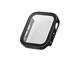 �A�b�v���E�H�b�` �J�o�[ Apple Watch SE3 / SE2 / SE1 ( ��3 / 2 / 1����) / Series 6 / 5 / 4 [ 44mm ] �t���J�o�[ �P�[�X �����K���X �\�ʍd�x10H �S�ʕی� �w��h�~ ��U�h�~ �h�� IPX7 2�d�\�� �u���b�N