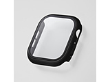 �A�b�v���E�H�b�` �J�o�[ Apple Watch Series 11 / 10 [ 46mm ] �t���J�o�[ �P�[�X �����K���X �\�ʍd�x10H �S�ʕی� �w��h�~ ��U�h�~ 2�d�\�� �u���b�N  �u���b�N AW-24AFCGBK