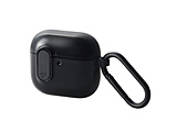 AirPods 4 �P�[�X �p �ϏՌ� �J�o�[ ( ���C�����X / MagSafe �[�d�Ή� ) �Ռ��z�� �t�^�J���b�N�@�\ �����h�~ �J���r�i�t TOUGH SLIM Lock �u���b�N   AVA-AP06TSLBK