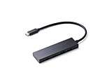 U3HC-H041PBK USB-C  USB-C{USB-A ϊnu (iPadOS/Mac/Windows11Ή) ubN moXZtp[ /4|[g /USB 3.2 Gen1Ή /USB Power DeliveryΉn