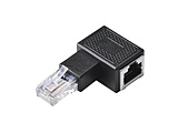 LAN�P�[�u�� �����R�l�N�^ L�������� �ϊ��A�_�v�^ Cat5e RJ45 ���p�R�l�N�^ �M�K�r�b�g�Ή� �u���b�N  �u���b�N LD-RJ45U5ELLBK �m�J�e�S���[5e�n �y864�z