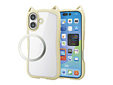 iPhone 17 �P�[�X �n�C�u���b�h�P�[�X �t���[���J���[ CAT ���^�������O�t  �L�i�R